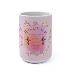 Mug 15oz - Inspirational Bible Verse Design for Mom
