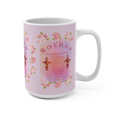 Mug 15oz - Inspirational Bible Verse Design for Mom