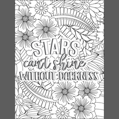 Motivational Quotes Color & Relax Coloring book Series 2