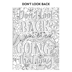 Motivational Quotes Color & Relax Coloring book Series 1