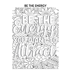 Motivational Quotes Color & Relax Coloring book Series 1