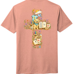 Heathered Dusty Peach - DM130 - BACK