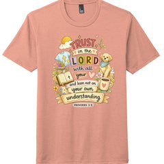 Heathered Dusty Peach - DM130 - FRONT