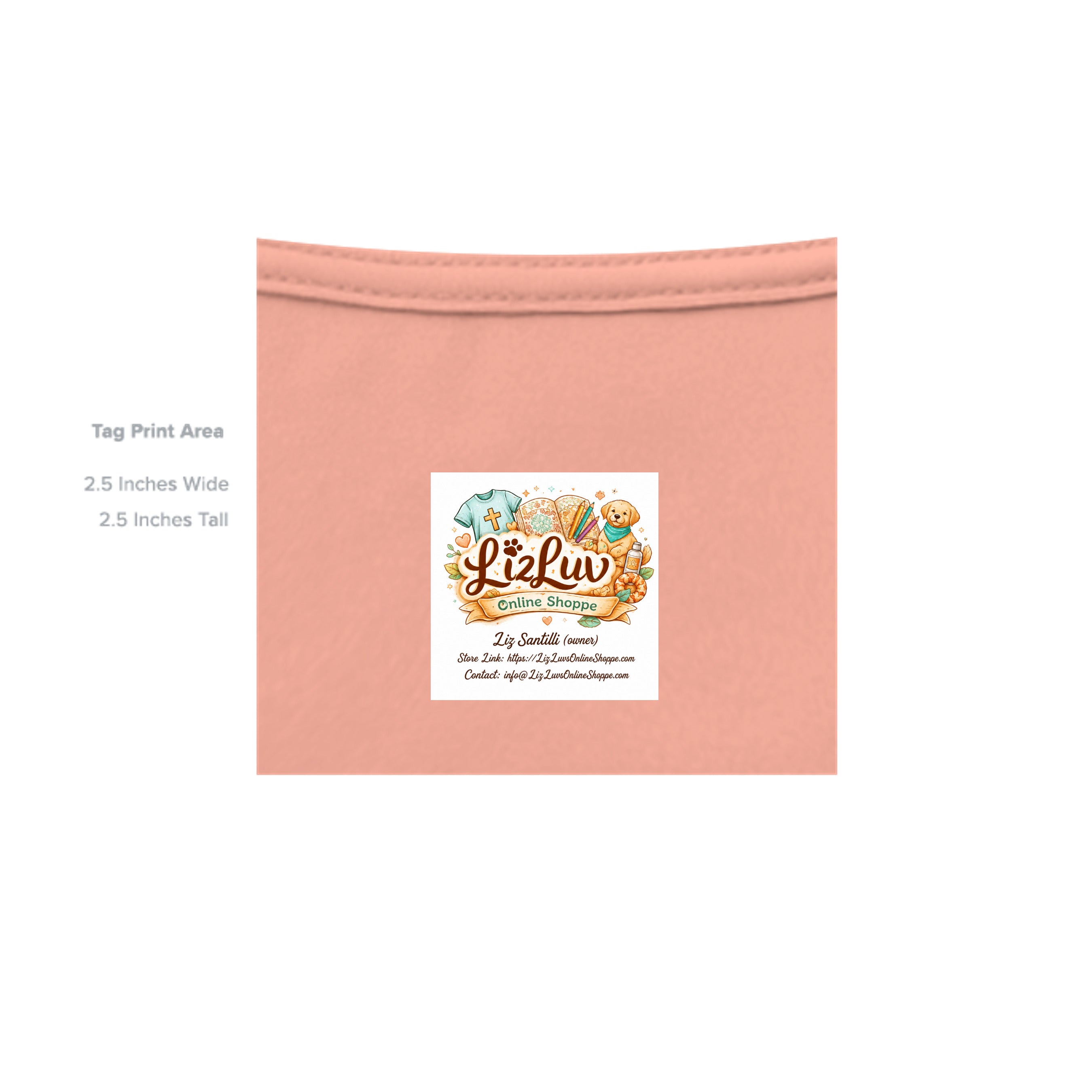 Heathered Dusty Peach - DM130 - INSIDE_TAG_LINE