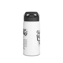 Water Bottle with Salvation Prayer and Corinthians Bible Verse
