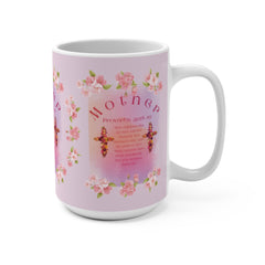 Mug 15oz - Inspirational Bible Verse Design for Mom