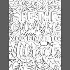 Motivational Quotes Color & Relax Coloring book Series 2