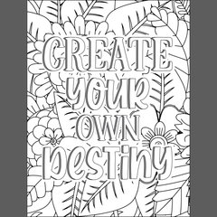 Motivational Quotes Color & Relax Coloring book Series 2