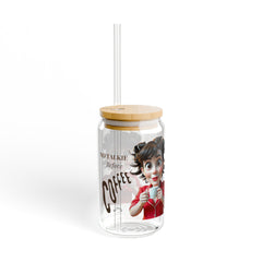 Sarcastic Sipper Glass — 16oz Tumbler with Lid & Straw | Novelty Drinkware