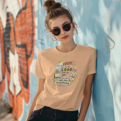 Trust in the Lord Soft Tee — Proverbs 3:5 Faith & Floral