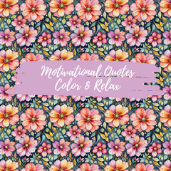 Motivational Quotes Color & Relax Coloring book Series 2