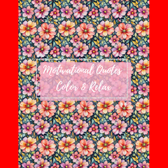 Motivational Quotes Color & Relax Coloring book Series 1