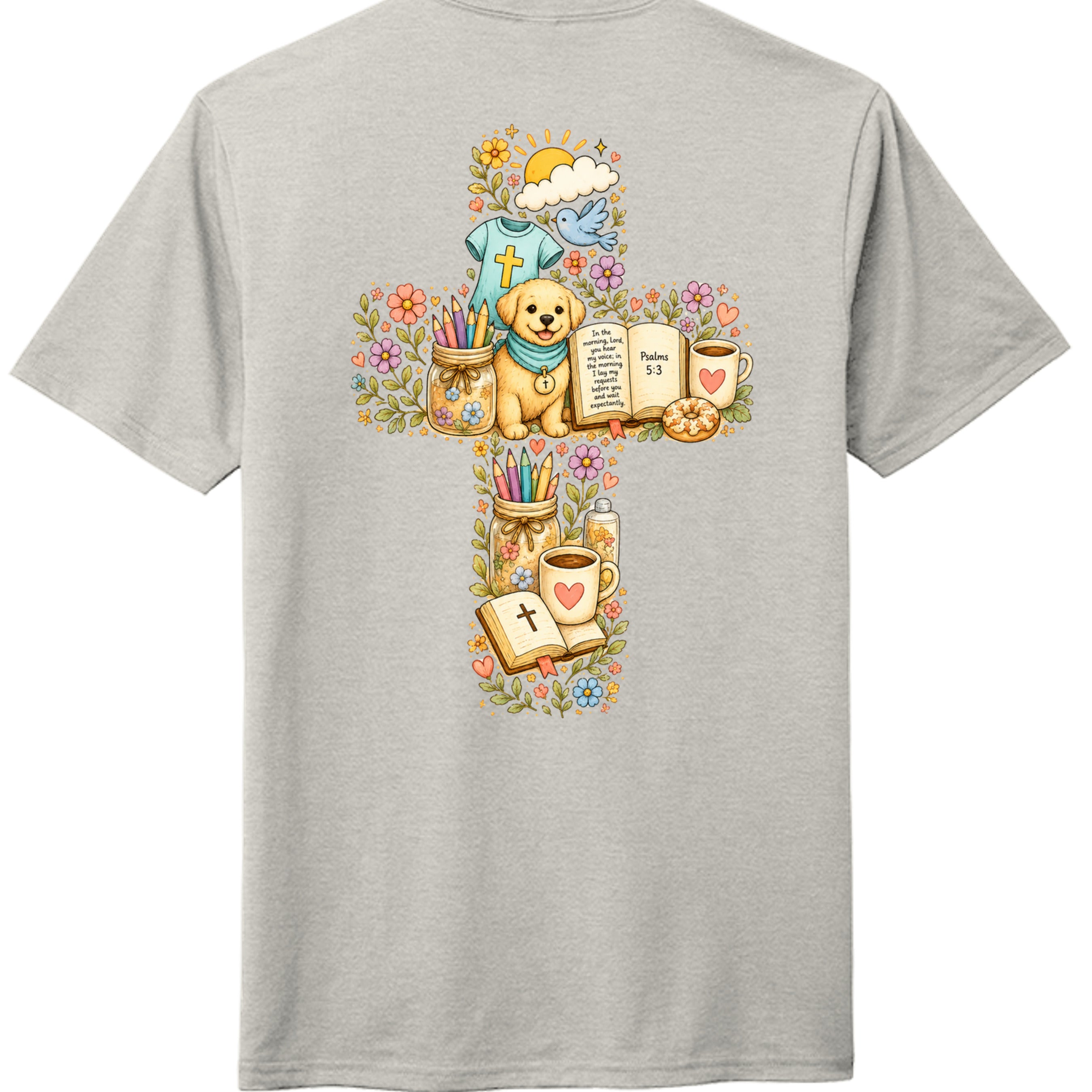 Oatmeal Heather - DM130 - BACK