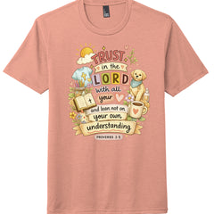 Heathered Dusty Peach - DM130 - FRONT